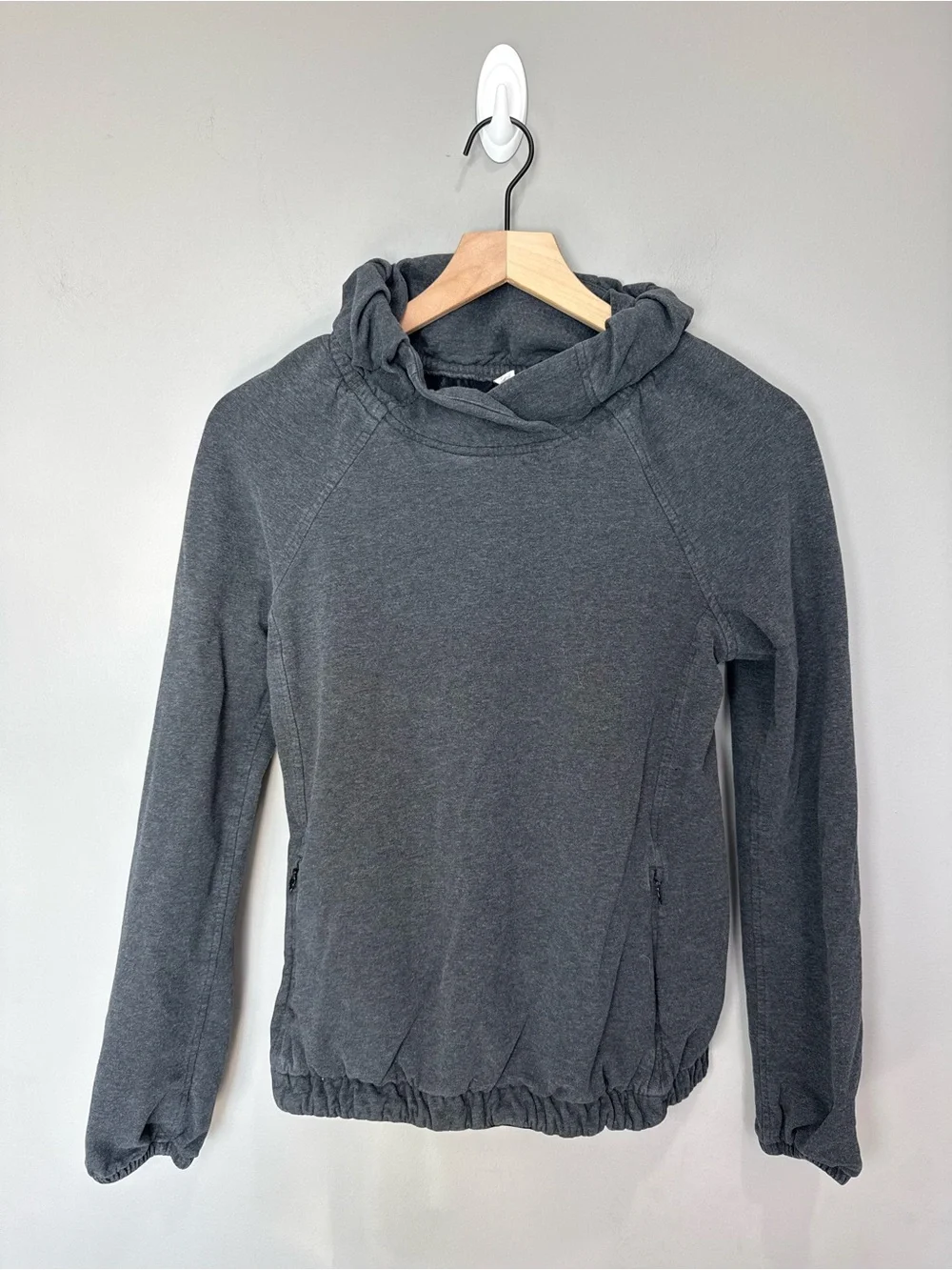 Lululemon After‎ All Pullover in Heathered Black,